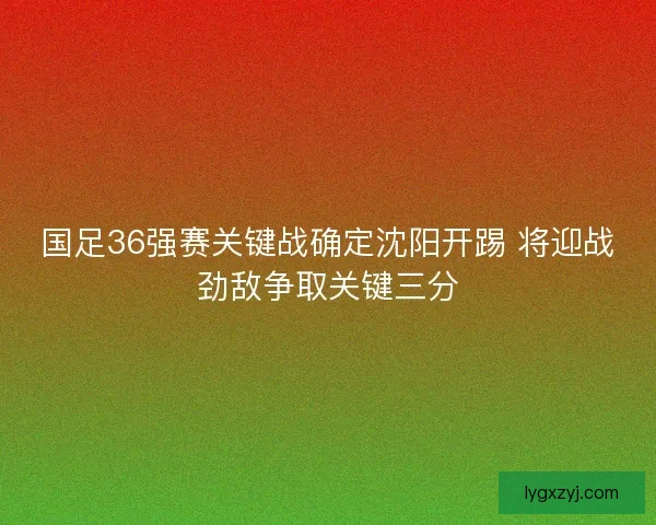国足36强赛关键战确定沈阳开踢 将迎战劲敌争取关键三分 国足36强赛关键战确定沈阳开踢 将迎战劲敌争取关键三分